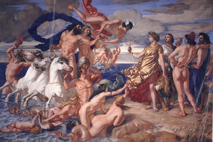 William Dyce Neptune Resigning to Britannia the Empire of the sea China oil painting art
